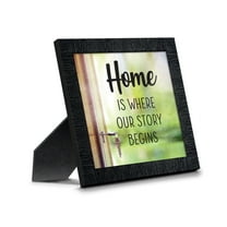 Home is Where Your Story Begins, House Warming Gift for New Home Owners, Decorative Family Picture Frame, 8733CH