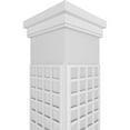 thumbnail image 4 of Ekena Millwork 8"W x 9'H Craftsman Classic Square Non-Tapered Manchester Fretwork Column w/ Prairie Capital & Prairie Base, 4 of 8