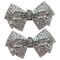 thumbnail image 4 of FRCOLOR  2 Pcs Rhinestones Shoes Accessory for Sneakers Bow Flower Man Bride, 4 of 8