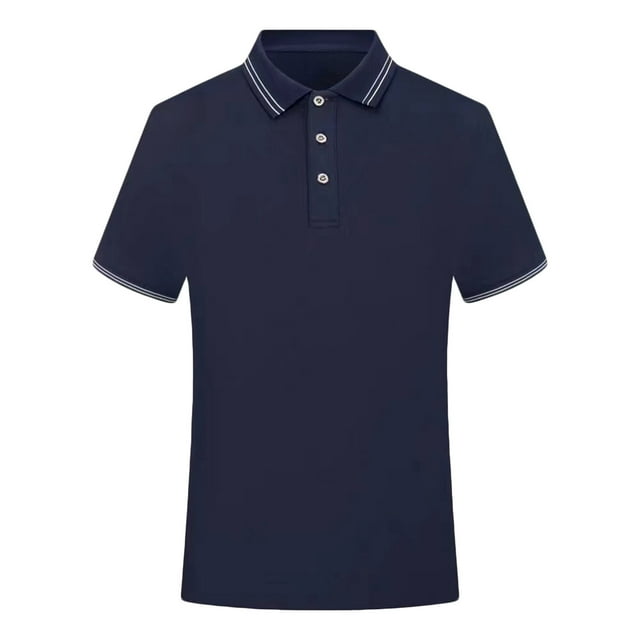Birdeem Chemises pour Hommes Hommes Décontracté Bouton Manches Courtes Uni Col Rabattu Chandail T-Shirt Tops