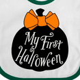 thumbnail image 4 of Inktastic My 1st Halloween with Pumpkin and Orange Bow Boys or Girls Baby Bib, 4 of 4