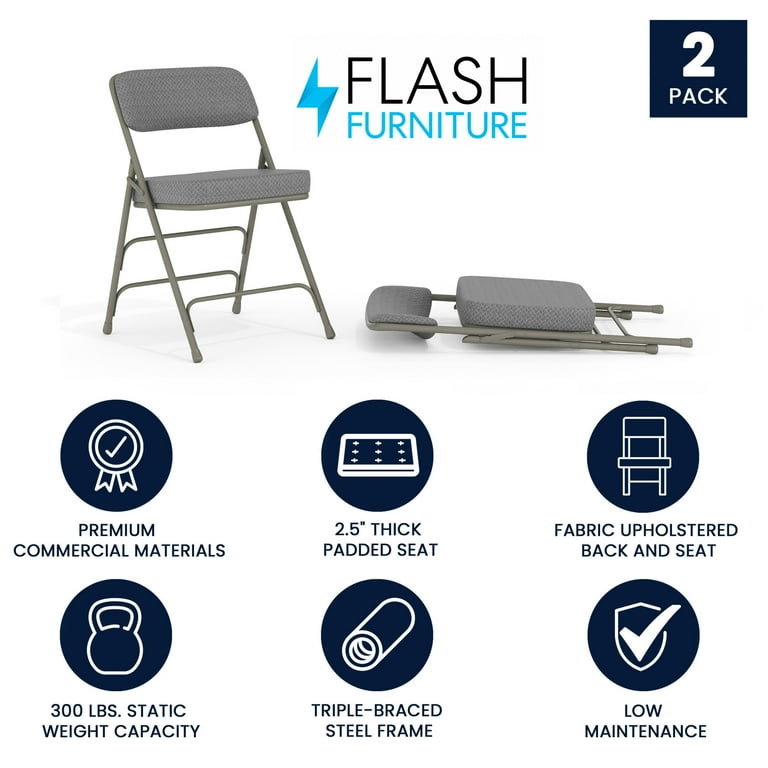 Flash Furniture Hercules Series Metal Folding Event Chairs with