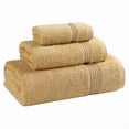 thumbnail image 2 of Superior Derry Solid Egyptian Cotton 3-piece Towel Set, Gold, 2 of 13