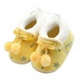 thumbnail image 1 of Filles Enfants Mignonne Arc Pantoufles avec Chaud Peluche Maison en Molleton Chaussures Slip-on, 1 of 6
