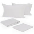 thumbnail image 2 of 300 Thread Count Queen True White Sheet Set, 2 of 5