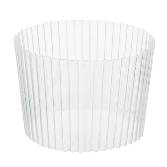 Bev Tek Clear Plastic Ripple Hot / Cold Cup Sleeve - Fits 12, 16 and 24 oz - 1000 count box