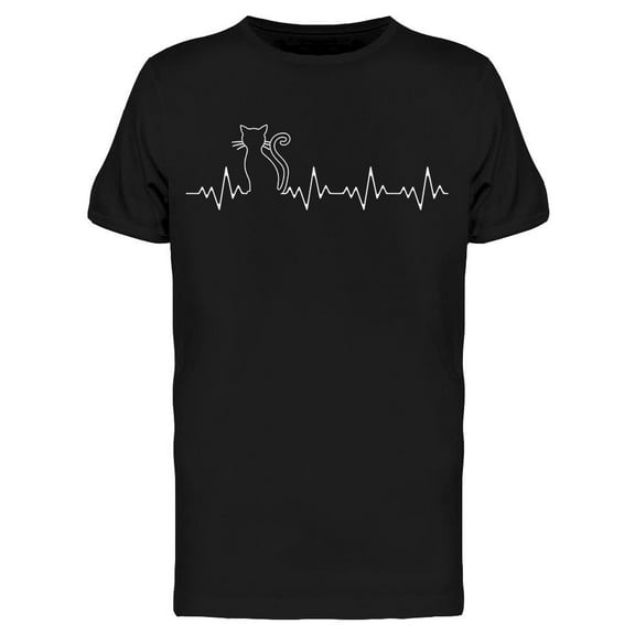 Cardiogram Cat Men's T-shirt