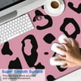 thumbnail image 2 of Long Mouse Pads for Desk,Pink and Black Of Leopard Print Desk Mats on Top Of Desks, Desk Mouse Pad Extra Large with 3mm Non-Slip Base and Stitched Edge for Gaming,Office,Work,Home 47.3"x23.6", 2 of 6