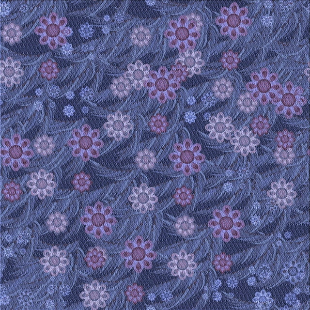 Ahgly Company Machine Washable Indoor Square Transitional Dark Slate Blue Purple Area Rugs, 4' Square