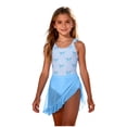 thumbnail image 6 of WRKEKC Toddler Swimsuit Girl Bow Stripe Print Ruffled Skirted One Piece Bathing Suit 4-7 Years, 6 of 9