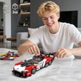 thumbnail image 5 of Sports Car Building Set, MOC Racing Car Model Kit, Cool Collectible Cars Toys Gifts for Adults and Teens Age 14+ (346 Pieces), 5 of 6