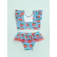 thumbnail image 6 of Arvbitana Toddler Baby Girls 2Pcs Tankini Swimsuit Set Strawberry / Pineapple / Dot Print Tank Tops + + Shorts Swimwear Bathing Suit Beachwear  0-5T, 6 of 9