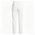 thumbnail image 6 of ZunFeo Womens High Waisted Straight Leg Pants with Pockets Cream White Elastic Waist Pull On Stretchy Casual Trousers for Business Office Work Everyday Spring Summer,Size M, 6 of 6