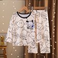 thumbnail image 4 of Sanrios Hellokittys Kuromi Cinnamoroll My Melody conjunto de pijamas para niños primavera otoño ropa de descanso para niñas traje de casa de manga larga para niños, 4 of 5