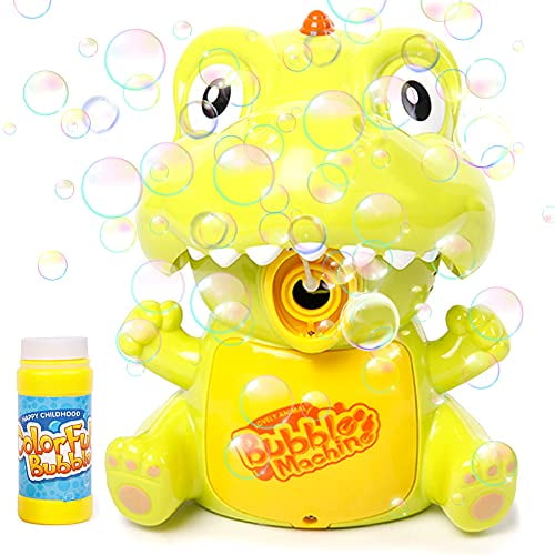 KULARIWORLD Bubble Machine for Kids Toddlers Handheld Dinosaur Bubbles