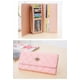 thumbnail image 3 of Cartera rosa para mujer, cartera larga, 3 pliegues, velcro, diamante, Love Crown, clip de cuero, clip para billetes de mujer JM, 3 of 5