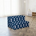 thumbnail image 4 of Sports Foldable Mattress, Baseball Stripes, 74.8" x 35.4", Night Blue Red White, by Ambesonne, 4 of 6