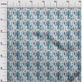 thumbnail image 3 of oneOone Tissu Georgette Viscose Bleu Cactus Matériel de Robe Tissu Imprimé Tissu au Mètre 42 Pouces de Large, 3 of 5