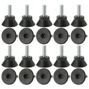 M6 x 18 x 25mm Leveling Feet Adjustable Leveler Support for Home Table Leg 20pcs