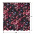 thumbnail image 5 of Pioneer Flower Floral Print Pattern Shower Curtain 72"x72" ,Bathroom Decorative Shower Curtains Set with 12 Hooks,Modern Waterproof Washable Shower Curtain, 5 of 6