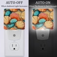 thumbnail image 2 of Seashell LED Square Night Lights: Energy-Efficient and Stylish Illumination Device for Bedrooms and Living Areas, Set of 2, 200 Characters., 2 of 6