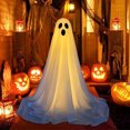 thumbnail image 3 of Decoraciones de fantasmas de Halloween LED decoración de fantasmas de pie aterrador para el patio del porche delantero, 3 of 9