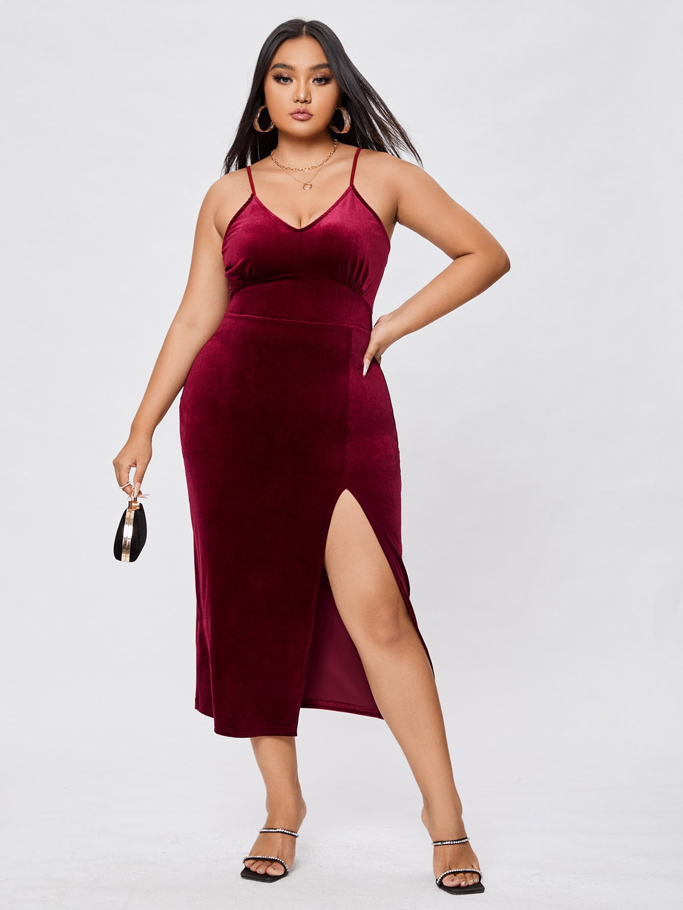Sexy Women's Plus Size Split Thigh 