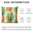 thumbnail image 5 of JEUXUS  Pineapple Throw Pillow Cover Green Print Pillow Case Decorative Tassel Cushion Cover for Bed Couch Sofa Chair Decor Yellow, 5 of 5