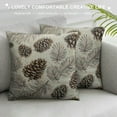 thumbnail image 3 of Leisuo Throw Pillows Cover Cone Eve Pine Fir Christmas Tree Cedar Nature Pattern Holiday Winter Evergreen Branch Cushion Case for Fall Home Decor, 3 of 5