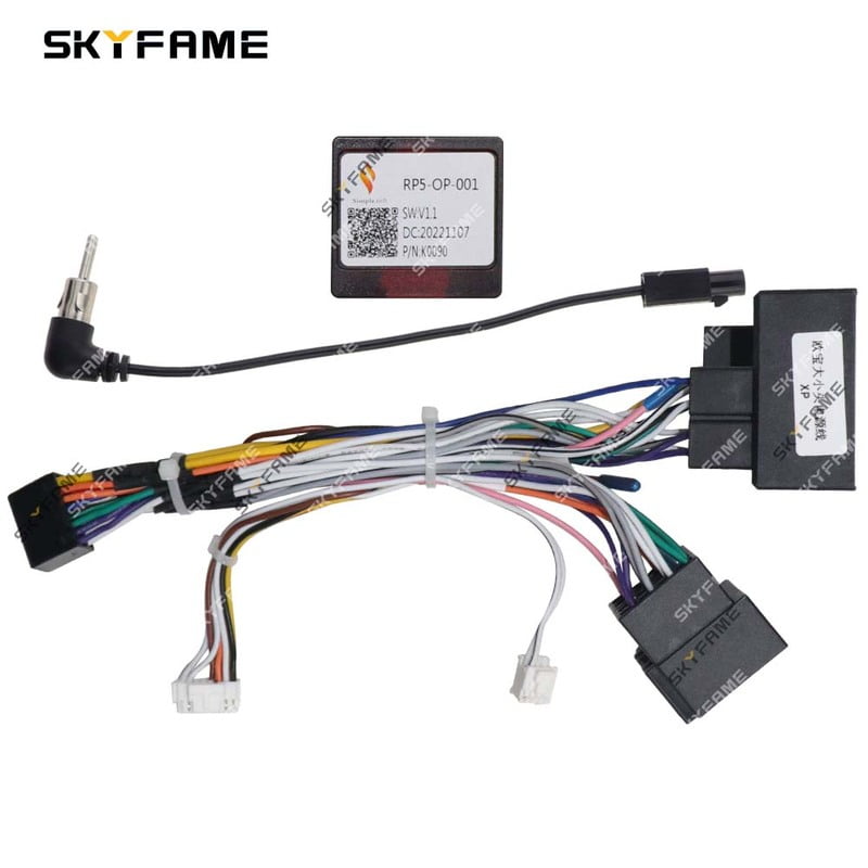 SKYFAME Car 16pin Wiring Harness Adapter Canbus Box Decoder For