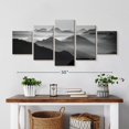 thumbnail image 2 of Elephant Stock Andes Mountains In Mist Wall Art - Horizontal Multi Panel Canvas - Living Room Wall Decor - Nature Multi Panel - Black And Gray Decor - 36" x 15", 2 of 4