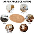 thumbnail image 3 of Rattan Woven Placemats Oval Round Table Mats Non Slip Heat Place Mat Natural Multipurpose Placemat 30X40cm, 3 of 9