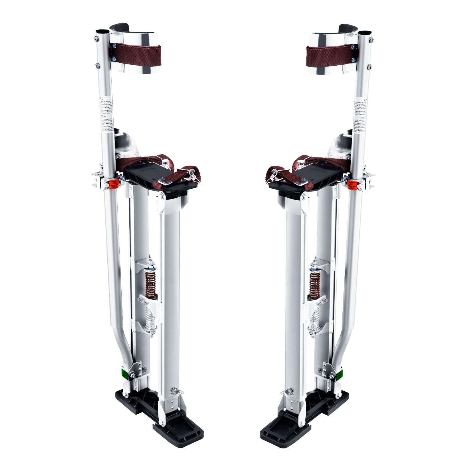 Drywall Stilts, 24''-40'' Adjustable Aluminum Tool Stilts with Protective Knee Pads, Durable and Non-slip Work Stilts for Sheetrock Painting, Walking, Taping, Silver