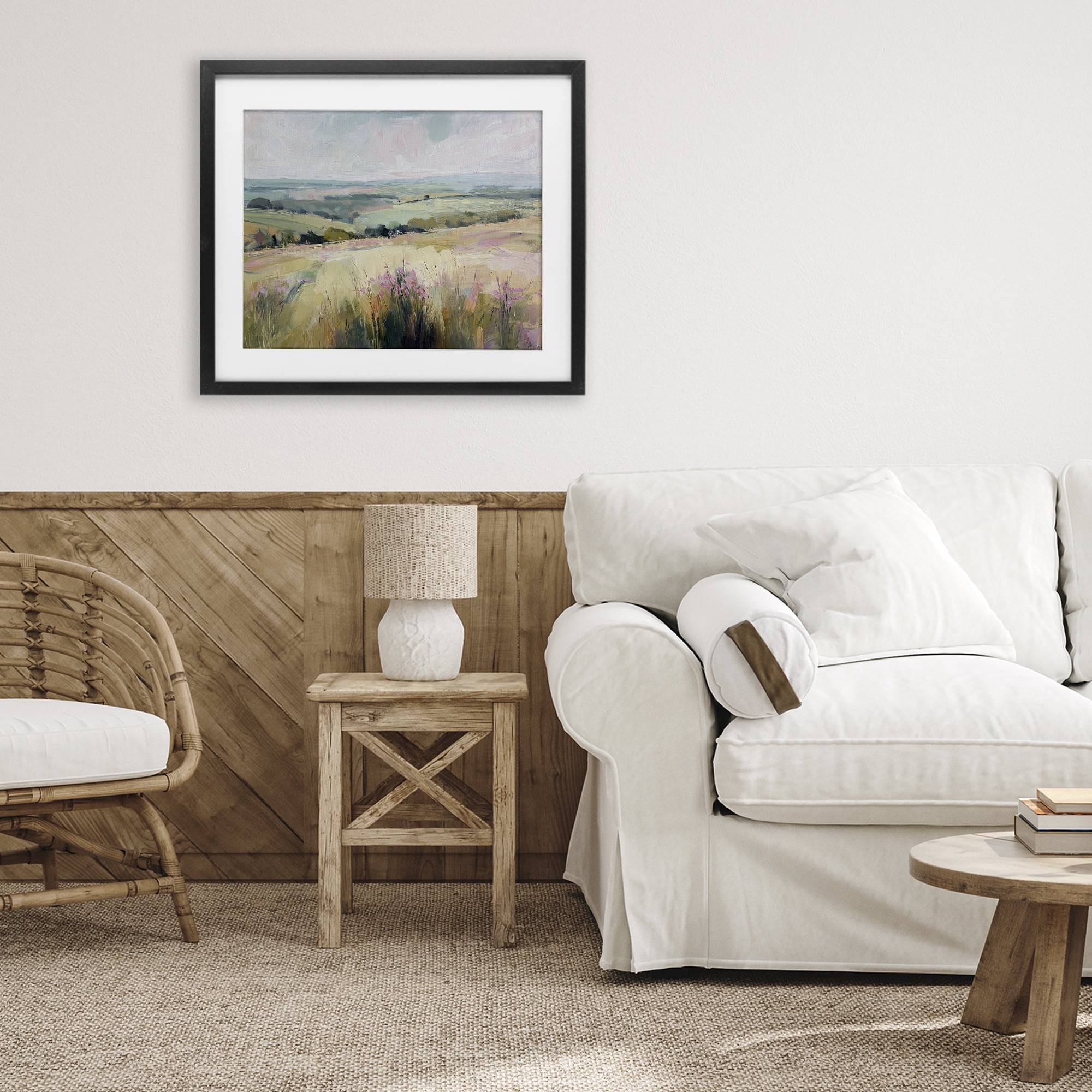 Stupell Industries Summer Meadow Viewpoint Black Framed Print Under Glass, design by Svetlana Aleynikova