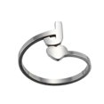thumbnail image 3 of Bagues Ouvertes Lettres Anglaises Mode 26 Acier Inoxydable Filles Amour Bijoux Rétro, 3 of 9