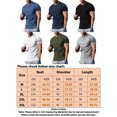 thumbnail image 2 of Frontwalk Mens T-shirt Short Sleeve T Shirts Crew Neck Summer Tops Work Comfy Basic Tee Solid Color Pullover Navy Blue L, 2 of 2