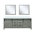 thumbnail image 3 of Ketchum 84 in W x 22 in D Ash Grey Double Bath Vanity, White Quartz Top and 34 in Mirrors, 3 of 8