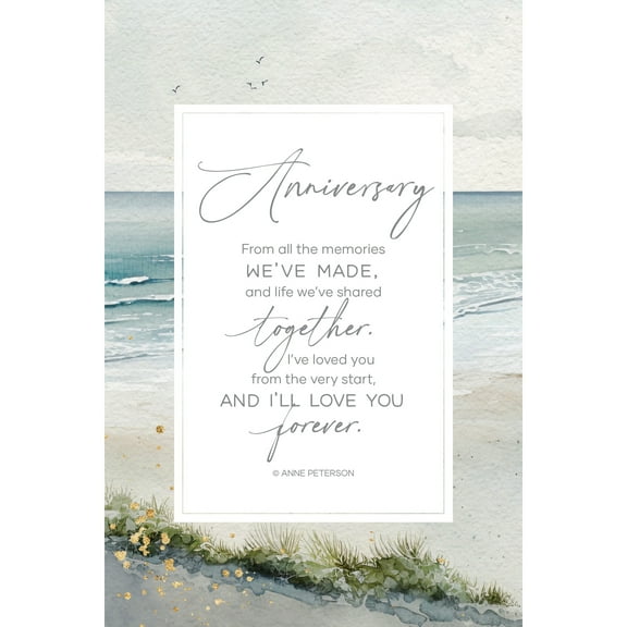 Dexsa Anniversary-From All Inspirational Wood Plaque 6 inches x 9 inches