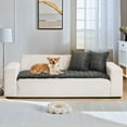 thumbnail image 3 of CJC Couch Cover for Dogs, Washable Fuzzy Pet Couch Covers for 3 Cushion Sofa Protector, Pet Friendly Dog Mat (Dark Gray, 28'' x 59''), 3 of 11