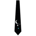 thumbnail image 3 of Space Ties Mens Astronaut Moon Necktie by Three Rooker, 3 of 3