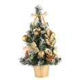 thumbnail image 4 of árbol de Navidad Artificial de Pequeño árbol de Navidad Perfecto para Decoración Navideña de Vacaciones en Interiores Y Exteriores Dorado-30CM BLESIY Mini árbol de Navidad, 4 of 8