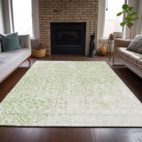 Addison Rugs Chantille Indoor/Outdoor Transitional Medallions Aloe Washable Rectangle Rug, 2'6" x 3'10"