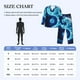 thumbnail image 4 of Balery Blue Yin And Yang Pijama para Hombre de Dos Piezas con Manga Larga, Conjunto de Dormir y Descanso Suave con Bolsillos-Large, 4 of 7