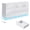 White, variant on ANPOO 63" W High Gloss Black Dresser for Bedroom w/ LED Light & Power Outlet, Large Floating 9 Drawer Dresser w/ Handle Free, Long Modern Storage Chest of Drawer for Bedroom