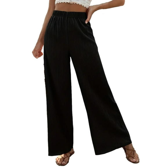 Pants for Women Workout Out Trousers Casual Loose Pants Color Wide Leg Pants Wide Leg Pants
