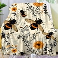 thumbnail image 2 of Bee Blanket Gifts for Women Men Adults,Cute Bee Themed Throw Blankets for Couch Sofa Bed Home Decor 50"x40", 2 of 7