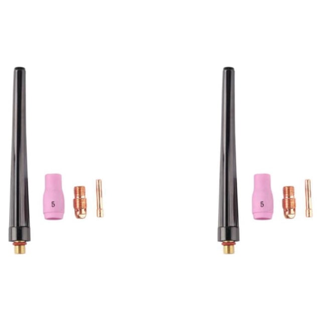 Eigraketly 4 Uds. Accesorios para soplete de soldadura TIG boquilla de pinza para herramienta de la serie WP 17 18 26 Tipo 1 2piezas