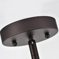 thumbnail image 5 of IRONCLAD Industrial Oil Rubbed Bronze Inverted Pendant Ceiling Fixture 12" Wide, 5 of 11