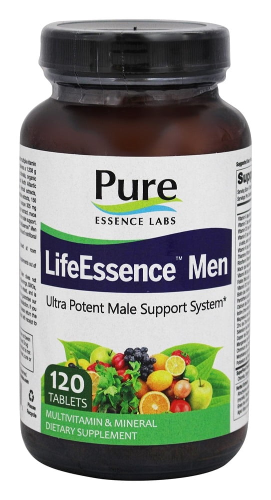 Pure Essence Labs - LifeEssence Men - 120 Tablets - Walmart.com ...