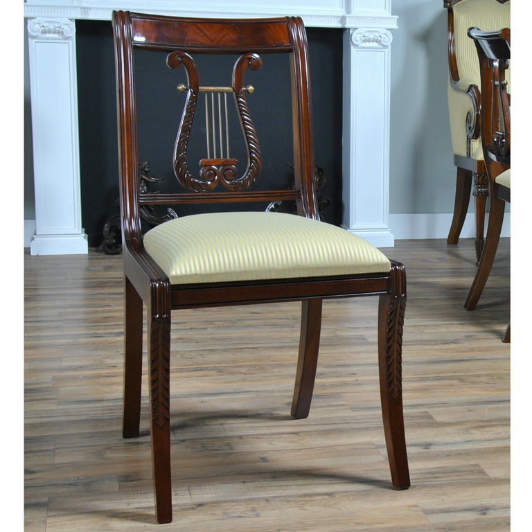 Antique harp back online dining chairs